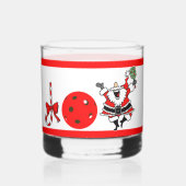 ピックボールジョイクリスマスクリスマスサンタパドル ウイスキーグラス (裏面)