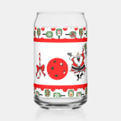 ピックボールジョイクリスマスクリスマスサンタパドル ガラス缶 (裏面)