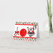 ピックボールジョイクリスマスクリスマスサンタパドル シーズンカード (正面)