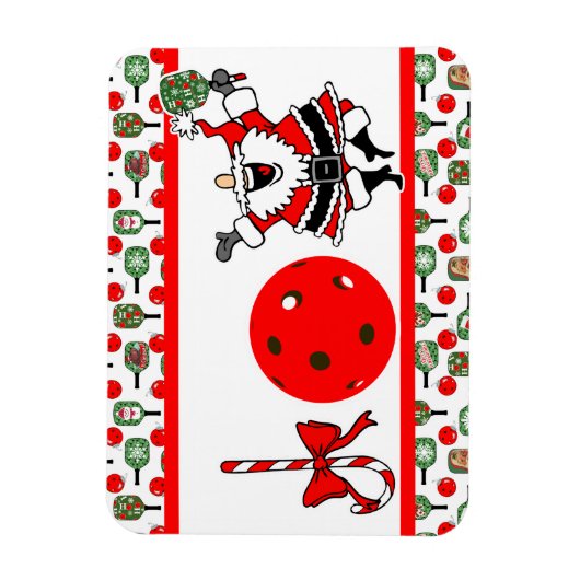 ピックボールジョイクリスマスクリスマスサンタパドル マグネット (縦)