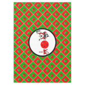 ピックボールジョイクリスマスクリスマスパーティーレッドグリーンオーナメント テーブルクロス (正面)