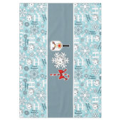 ピックボールジョイクリスマスパーティーレッドグリーンサンタ テーブルクロス (正面)