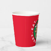 ピックボールジンジャーブレッドカスタムボーイ文字紙カップ 紙コップ (右)