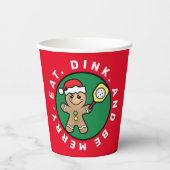 ピックボールジンジャーブレッドカスタムボーイ文字紙カップ 紙コップ (正面)