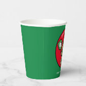 ピックボールジンジャーブレッド女子カスタム文字 紙コップ (右)