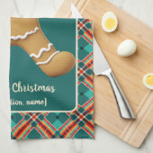 ピックボールジンジャーブレッド応援 キッチンタオル (四つ折り)