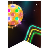 ピックボールスポーツネオンテーマディスコボールパーティー バンティングフラッグ (第1の旗)