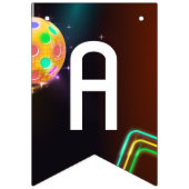 ピックボールスポーツネオンテーマディスコボールパーティー バンティングフラッグ (第3の旗)