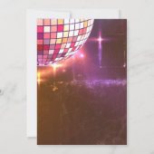 ピックボールスポーツネオンテーマディスコボールパーティー 招待状 (裏面)