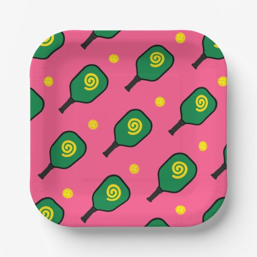 ピックボールスポーツパーティー ペーパープレート (正面)