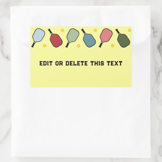 ピックボールスポーツ 長方形シール (バッグ)