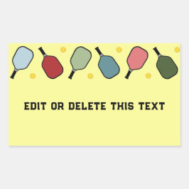 ピックボールスポーツ 長方形シール