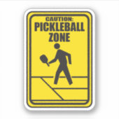 ピックボールゾーンpickleballスタンプ シール (正面)