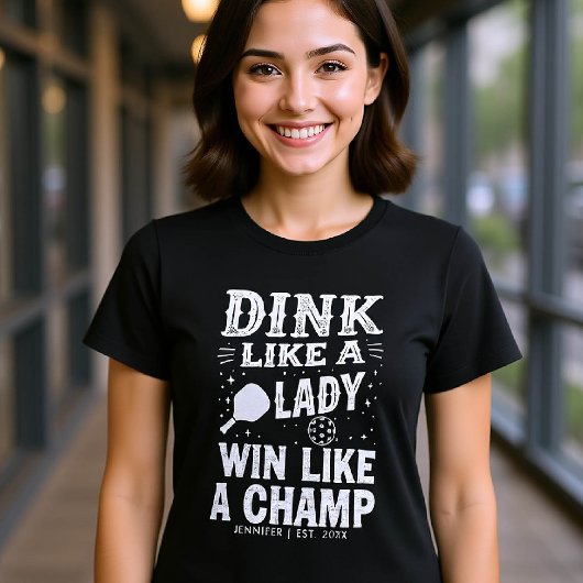 ピックボールタイポグラフィおもしろいギフトパーソナライズされた Tシャツ
