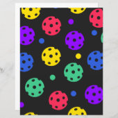 ピックボールデザインフラット紙シート (正面/裏面)