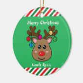 ピックボールトナカイ🎄セラミックオーナメント セラミックオーナメント (左)