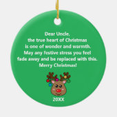 ピックボールトナカイ🎄セラミックオーナメント セラミックオーナメント (裏面)