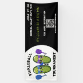 ピックボールトーナメントディルピックルチームゲームイベント 横断幕 (縦)