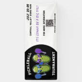 ピックボールトーナメントディルピックルチームゲームイベント 横断幕 (縦)