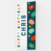 ピックボールハッピーバースデー 横断幕 (縦)