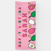 ピックボールハッピーバースデー 横断幕 (縦)