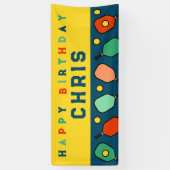 ピックボールハッピーバースデー 横断幕 (縦)