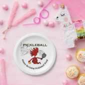 ピックボールハッピーバースデー!紙プレート ペーパープレート (パーティー)