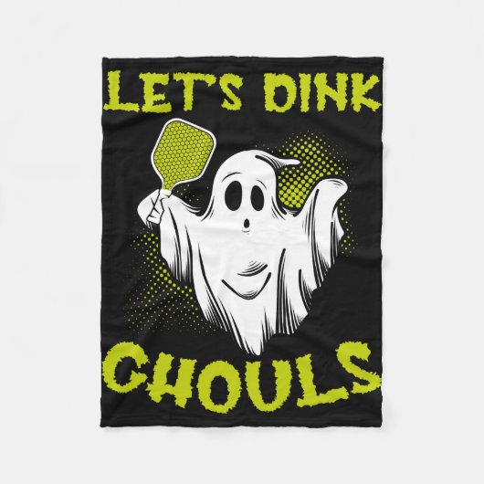 ピックボールハロウィーン衣装ピックボールラバートリック フリースブランケット (正面)