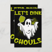 ピックボールハロウィーン衣装ピックボールラバートリック 招待状 (正面/裏面)