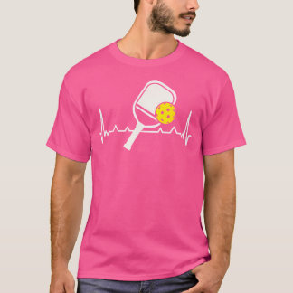 ピックボールハートビートパドルボールラケットシングルスドゥー Tシャツ
