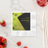 ピックボールバチュラーパーティクラシックスタイリッシュディンク 縁ありカクテルナプキン (インサイチュ)