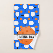 ピックボールパドルオレンジボールブルーパーソナライズされた