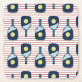 ピックボールパドルコースター スクエアペーパーコースター (正面)