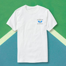 ピックボールパドルズクラブチームカスタムロゴTシャツ Tシャツ