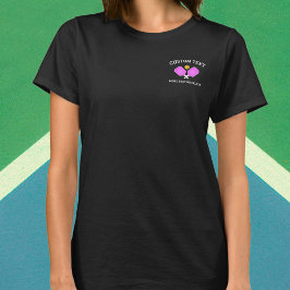 ピックボールパドルズクラブチームカスタムロゴTシャツ Tシャツ
