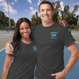 ピックボールパドルズクラブチームロゴカスタム Tシャツ