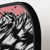 ピックボールパドルタイガーDIYイニシャル及び雲 ピックルボールラケット (左詳細)