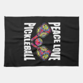 ピックボールパドルデザイン キッチンタオル (横)