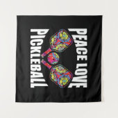 ピックボールパドルデザイン タペストリー (正面(横))