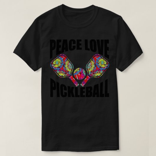 ピックボールパドルデザイン Tシャツ (デザイン正面)
