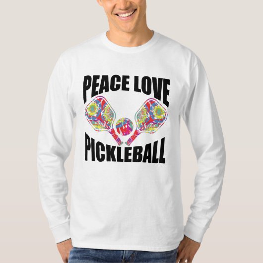 ピックボールパドルデザイン Tシャツ (正面)