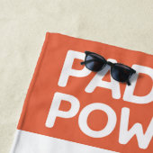 ピックボールパドルパワーバケーションスタイル ビーチタオル (インサイチュ)