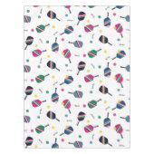 ピックボールパドルブルーグリーンピンクスポーツ テーブルクロス (正面)