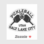 ピックボールパドルボールソルトレイクシティユタカスタム シール (シート)