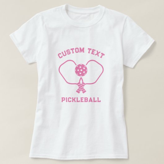 ピックボールパーソナライズされたクラブTシャツ Tシャツ (デザイン正面)