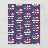 ピックボールパーティースターとストライプ愛国心 チラシ (裏面)