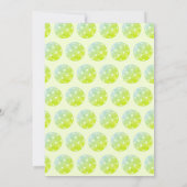 ピックボールパーティースポーツグリーンカスタム招待状 招待状 (裏面)