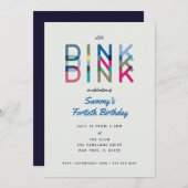 ピックボールパーティースポーツレツディンクパーティの招待状 招待状 (正面/裏面)