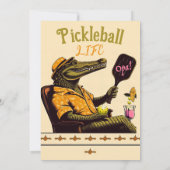 ピックボールパーティートーナメント招待状クロコダイル 招待状 (裏面)