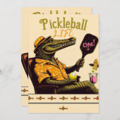 ピックボールパーティートーナメント招待状クロコダイル 招待状 (正面/裏面)